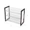Organize It All Espresso 3 Tier Mesh Shelf Shoe Rack